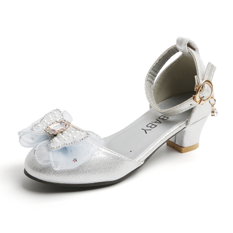 Sandali con tacco alto e spesso a forma di fiore, sandali alla moda per bambini, bambini grandi, scarpe romane per bambine, scarpe estive_voghion.com