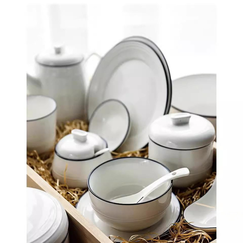 ✅ Ceramic Milk Jug, Sugar Bowl, Coffee Pot, European-Style Afternoon Tea Set, Pastoral Style Tableware, Mug, Dish, Seasoning