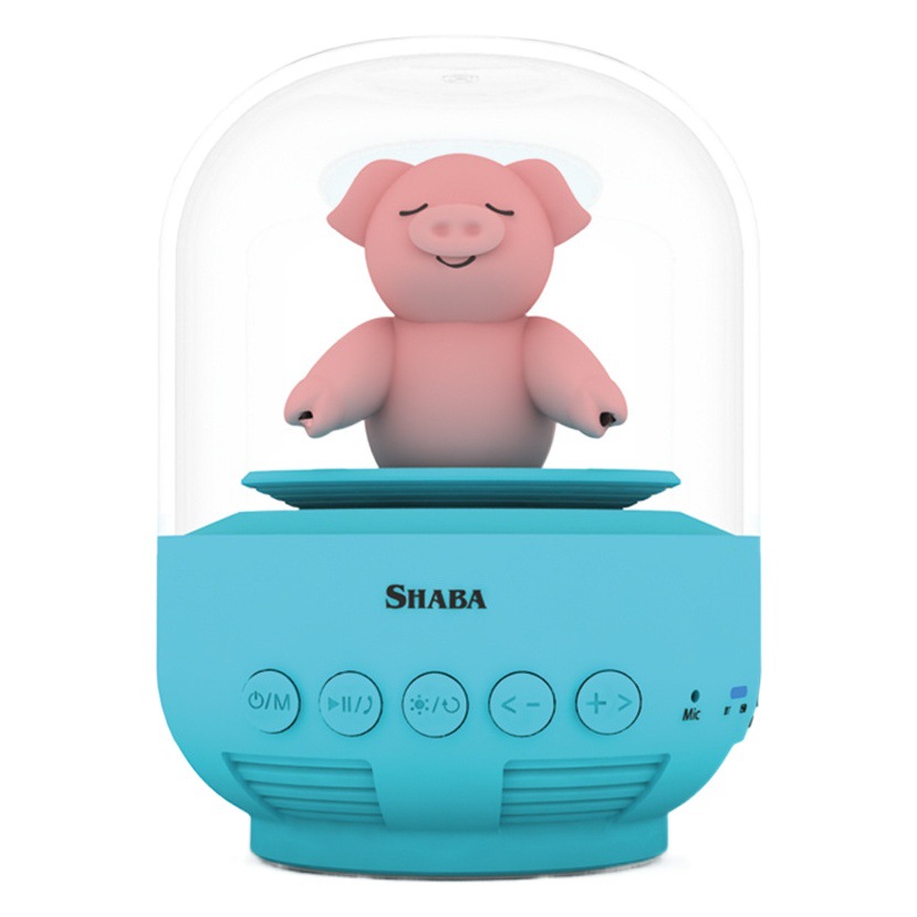 Saba creativo dibujos animados lindo regalo muñeca tarjeta manos libres amplificador radio efecto de luz mini audio Bluetooth