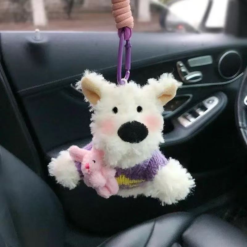 新商品の西高地のサングラスの子犬の公の子の包みはかばんを掛けて装飾します。|undefined
