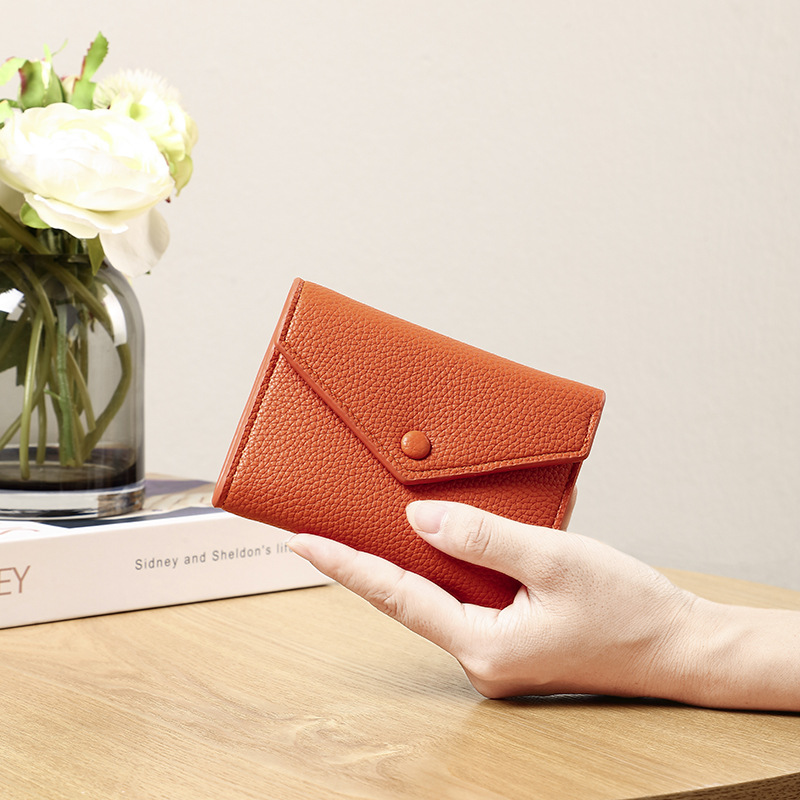 Haidao cartera pequeña cartera damas ultra delgada 2024 nuevo bolso de tarjeta de estudiante en una cartera de alto nivel sentido multifuncional