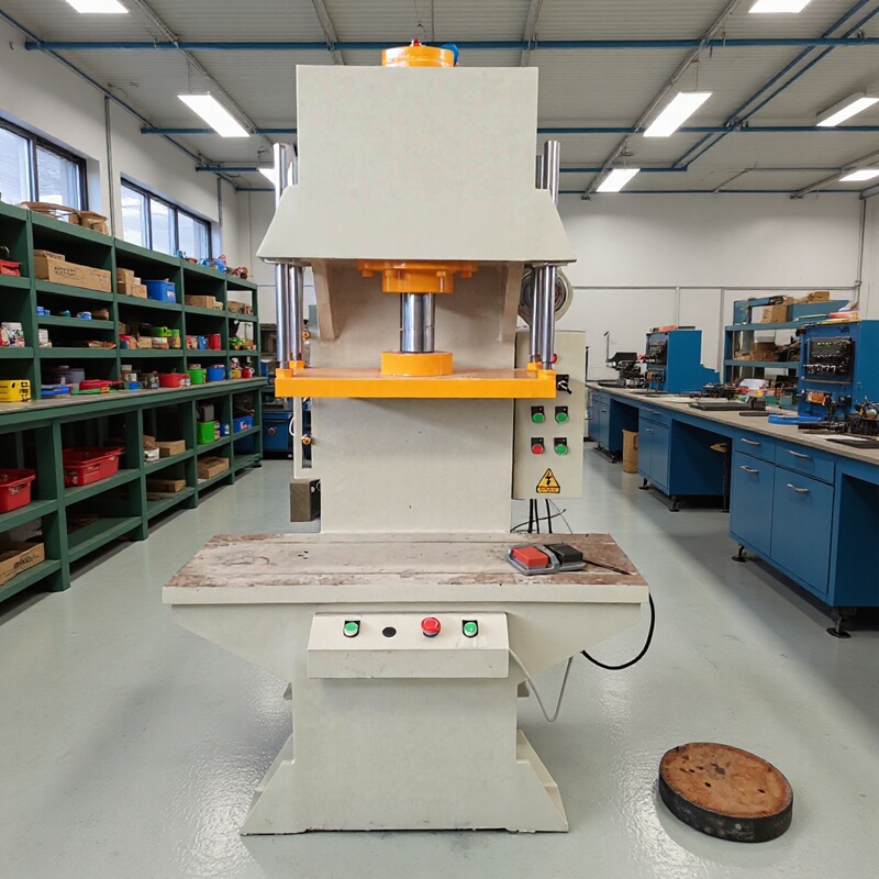 30 T single-column hydraulic press table lengthened 1000mm press-mounted workpiece separately placed single-arm hydraulic press