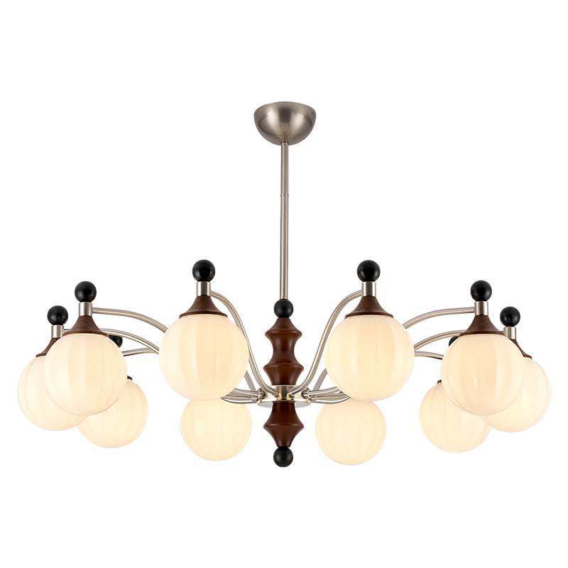 Lámpara de la sala de estar medieval 2026 nuevo festival de bambú de madera sólida luces de comedor de alto nivel dormitorio Zhongshan lámparas L535