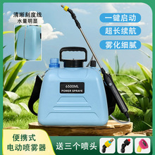 电动喷雾器打药机农用塑料喷嘴单双头带水位线喷水管花洒喷淋水枪