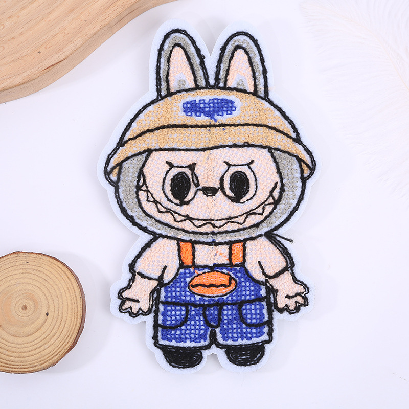 新しいタオル刺繍かわいいラブ布衣類アクセサリーパッチ布ステッカー DIY バッグ刺繍スタンプ装飾ステッカー|undefined
