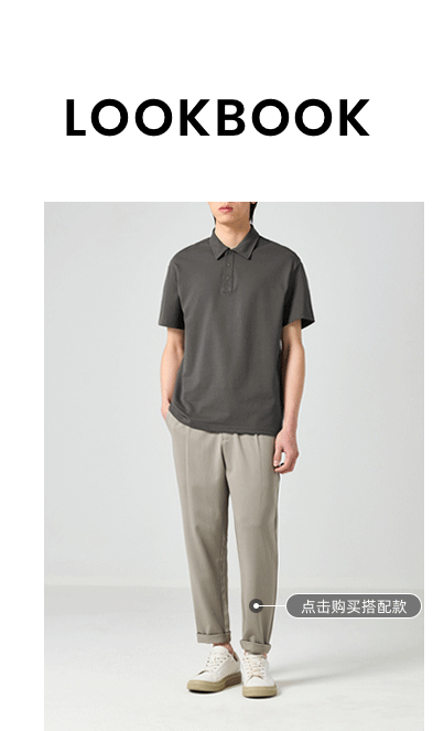 Áo polo nam cotton pique 210g cổ bẻ tay ngắn — Màu đen chi tiết 12