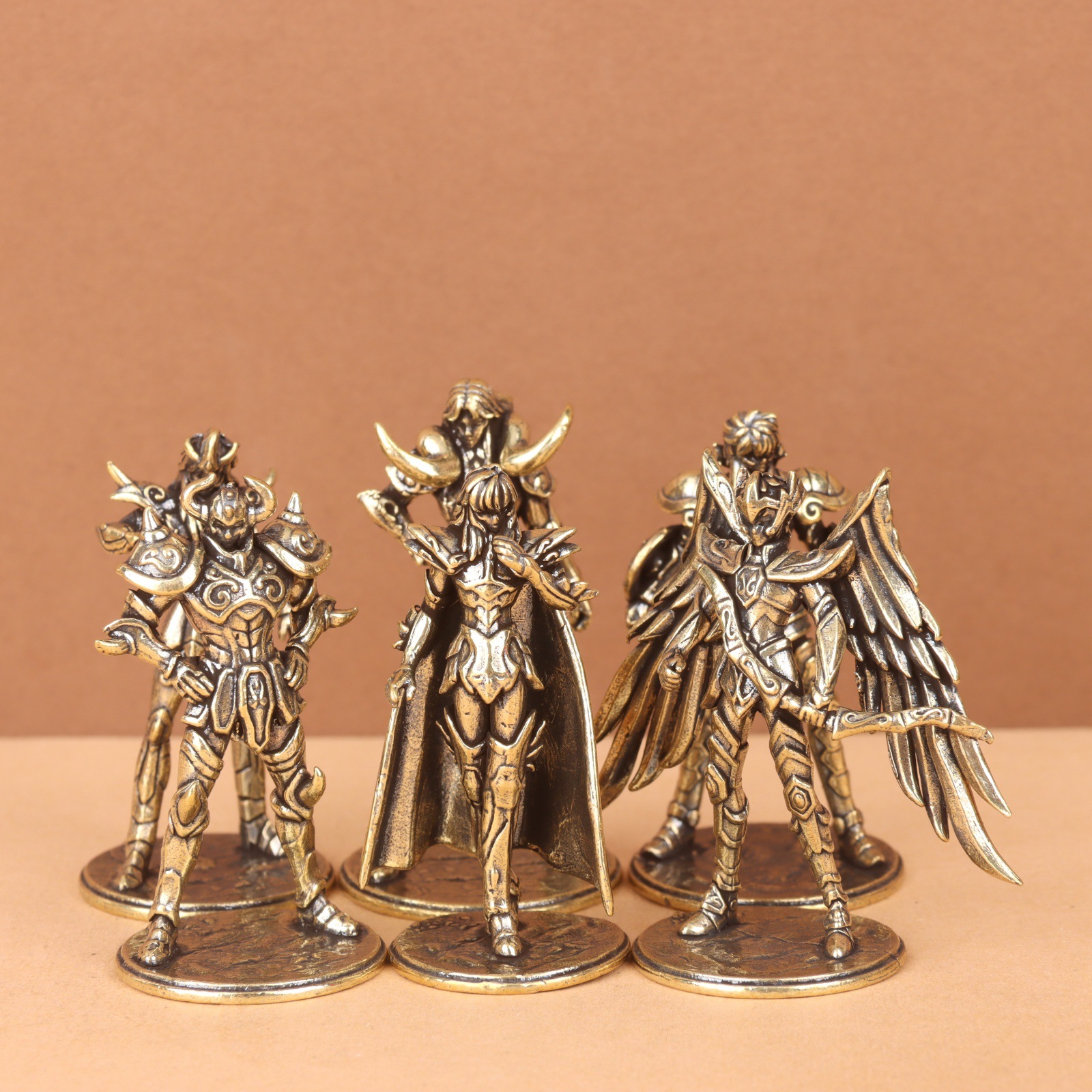 Ventas transfronterizas de bronce doce constelaciones de guardianes adornamientos Star Yao modelo de dibujos animados decoración de escritorio adornamientos de cobre