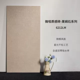 佛山瓷砖全瓷莱姆石餐厅厨房卫生间防滑哑光墙地砖别墅酒店民宿