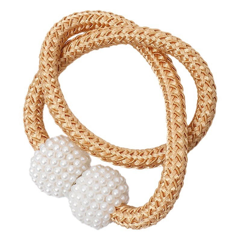 Магнитные держатели для штор оптом, без сверления, с маленькими жемчужинами, магнитные аксессуары для штор, магнитный дизайн