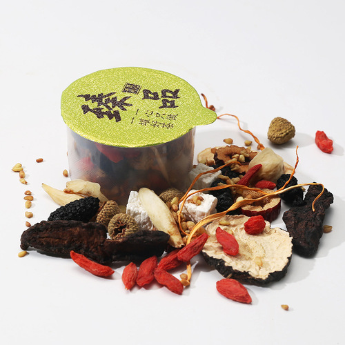 Wholesale ginseng cordyceps militaris yellow essence tea wholesale small canned men's kidney raspberry maca combination men's ten treasures tea five treasures tea