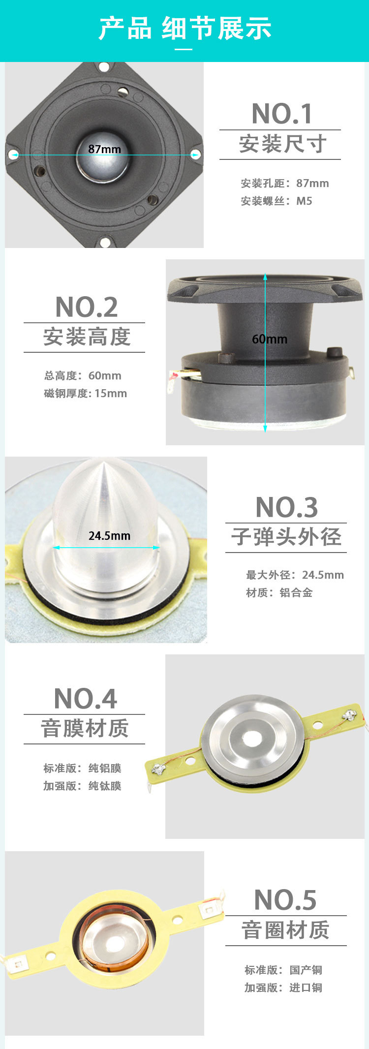 3寸超高音喇叭