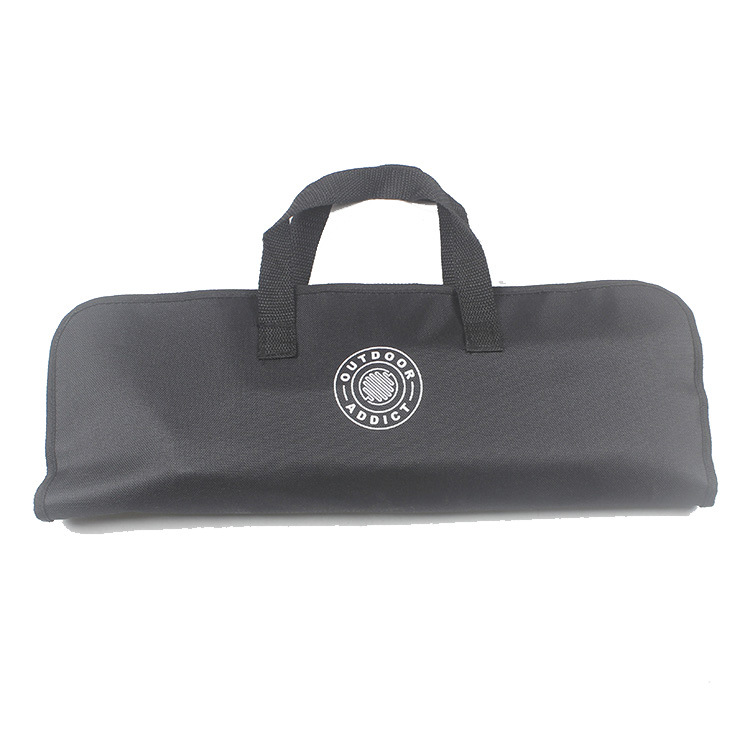 [Fuente de fábrica] de acero inoxidable barbacoa parrilla traje de barbacoa bolsa de tela de 8 piezas conjunto de herramientas al aire libre barbacoa carne tenedor