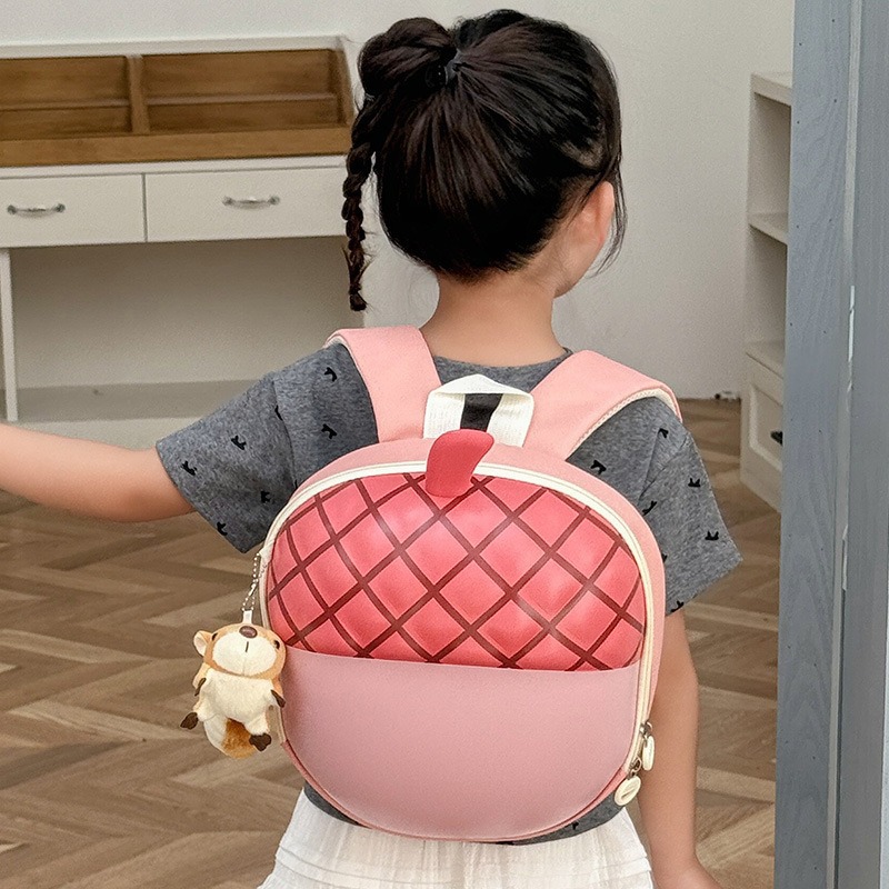 Nuevas mochilas de jardín de infantes para niños con cáscara de huevo, mochilas para niños Eva, colgantes lindos, mochilas para niños
