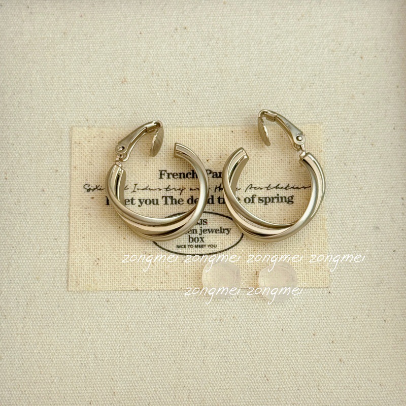 Coffee gold resistance ear clip