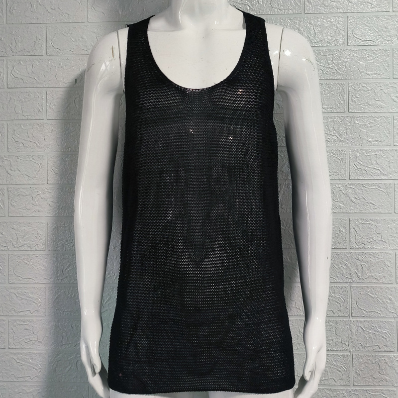 Sweater Summer Loose Sleeveless Knitted Vest Sports Muscle Men's Clothing_voghion.com