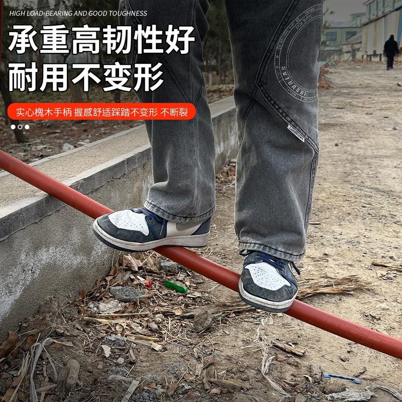锄头加长槐木手柄铁锹木柄把手农用铁锨洋槐实木柄把耙子木棒木棍|undefined