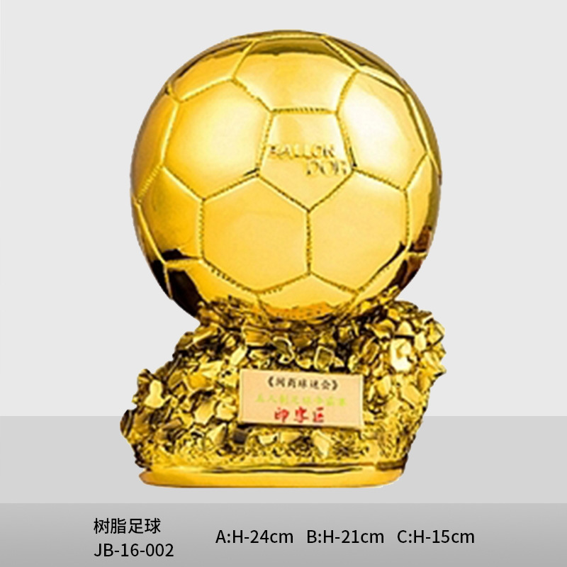 Deportes de resina trofeo creativo botas de oro Copa de fútbol trofeo árbitro guantes de portero trofeo de resina de madera