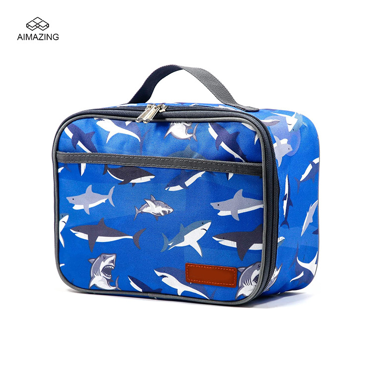 开学季stundents lunch school bag 图案printing保温便当午餐袋