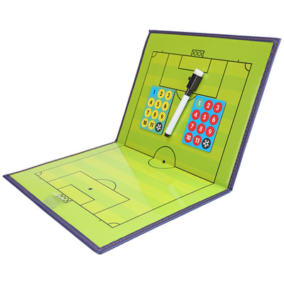 批发足球战术板皮质磁性折叠示教板足球比赛训练教练员用战术沙盘|ru