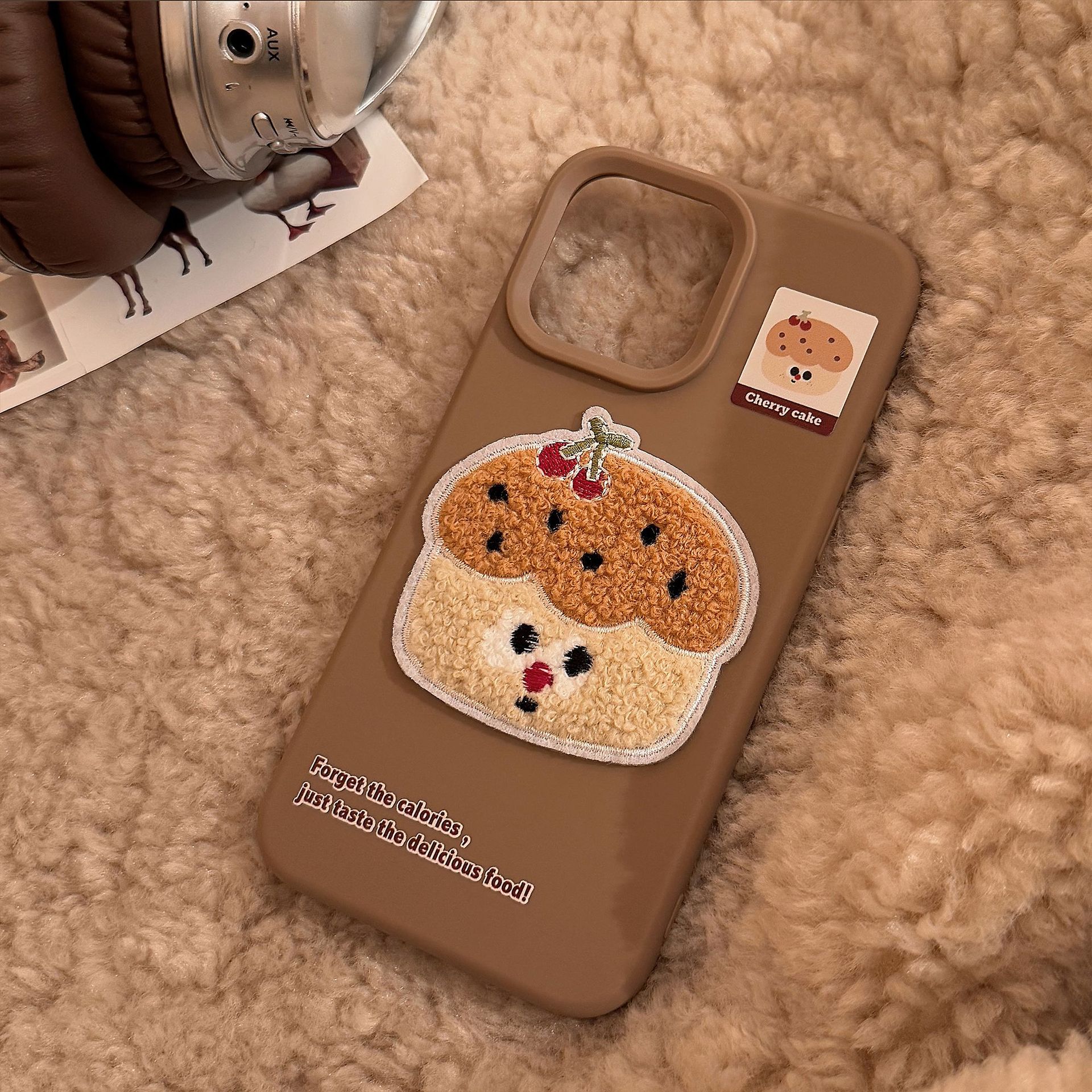 55g Weight iPhone Applicable Brands Phone Cases Classification tpu Material Donuts, French Fries, Cake Pattern Cute Style Embroidery Craft Tpu Donuts French Fries Cake Embroidery Cute Phone Cases Phone Accessories 11