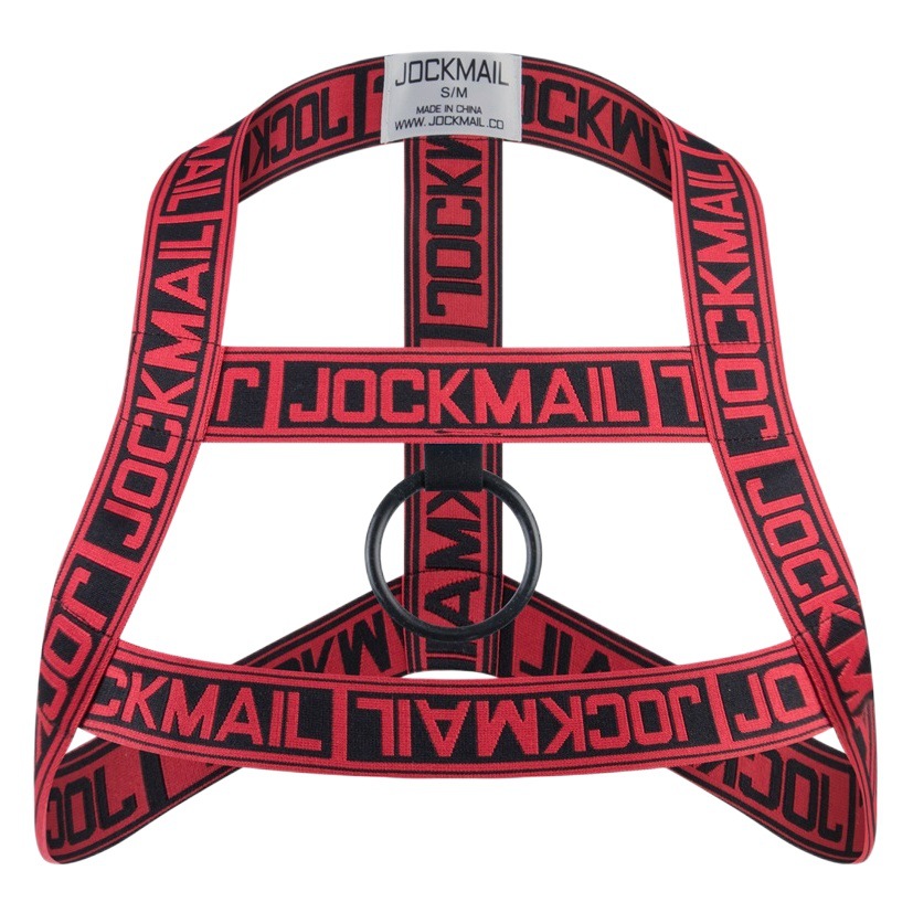 JOCKMAIL Trendy Letter Fashion Shoulder Strap Men's Bundled Bandage Fitness Show Muscle Chest Strap harness
