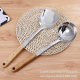 Factory wholesale 3 PCT non-magnetic stainless steel spatula wooden handle stir-frying spatula porridge spoon high-grade stir-frying spatula cooking spatula spoon