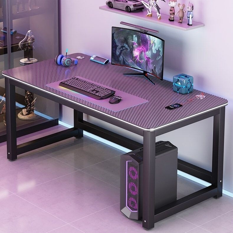 Adjustable Gaming Desk and Chair Set, Computer Desk for Home Rental, Study Desk, Bedroom Double Desk, Large Gaming Table