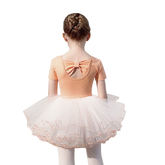 Children's Dance Suit Summer Short-sleeved Girls' Practice Suit Split Suit Children's Chinese Dance Ballet Dress for Girls