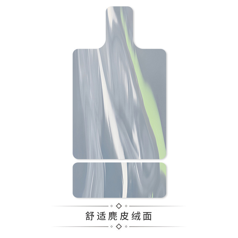 跨境麂皮绒lulu撞色普拉提核心床垫橡胶瑜伽垫吸汗器械印花专用垫|undefined