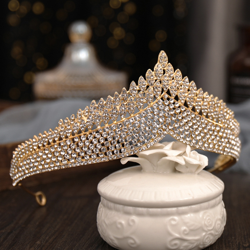 Women's Gender Bridal Streetwear Women's Crown Alloy Plating Rhinestones Crown