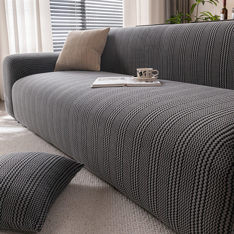 Fábrica directa de sofá elástico cubierta de terciopelo agitado fijo antideslizante todo incluido conjunto universal para el suministro directo de fábrica