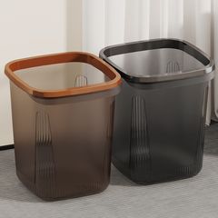 家庭用大容量透明ゴミ箱トイレゴミ収納桶高級感insキッチンゴミかご紙かご