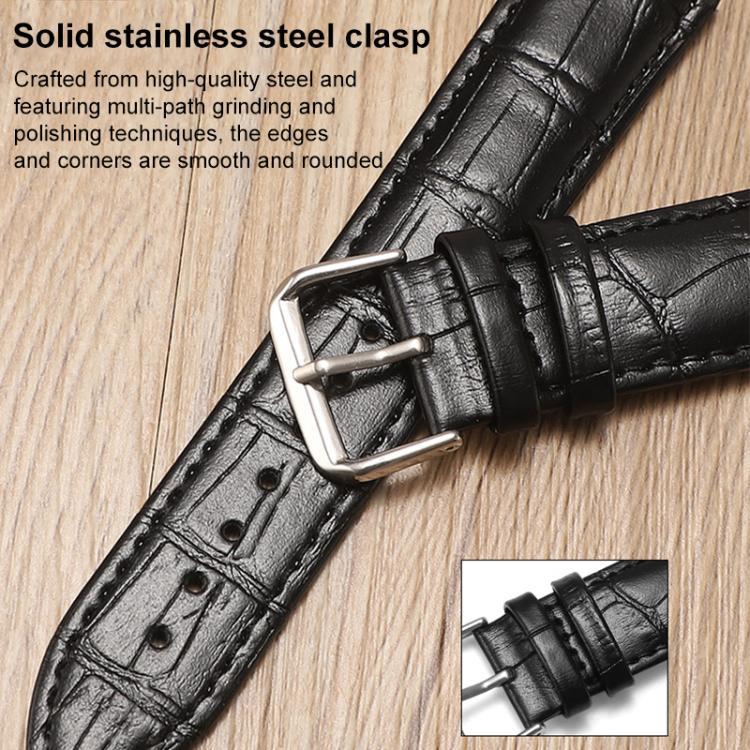 xDfind correa de cuero con botón de bambú para Amazfit T-Rex3 22mm