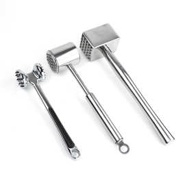 牛排碎嫩肉不锈钢多功能双面敲肉锤松肉锤断筋松肉针西餐厨房工具