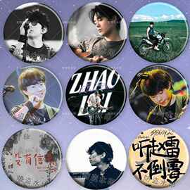 赵雷粉丝应援歌手周边吧唧镭射徽章痛包挂件胸针送朋友生日礼物