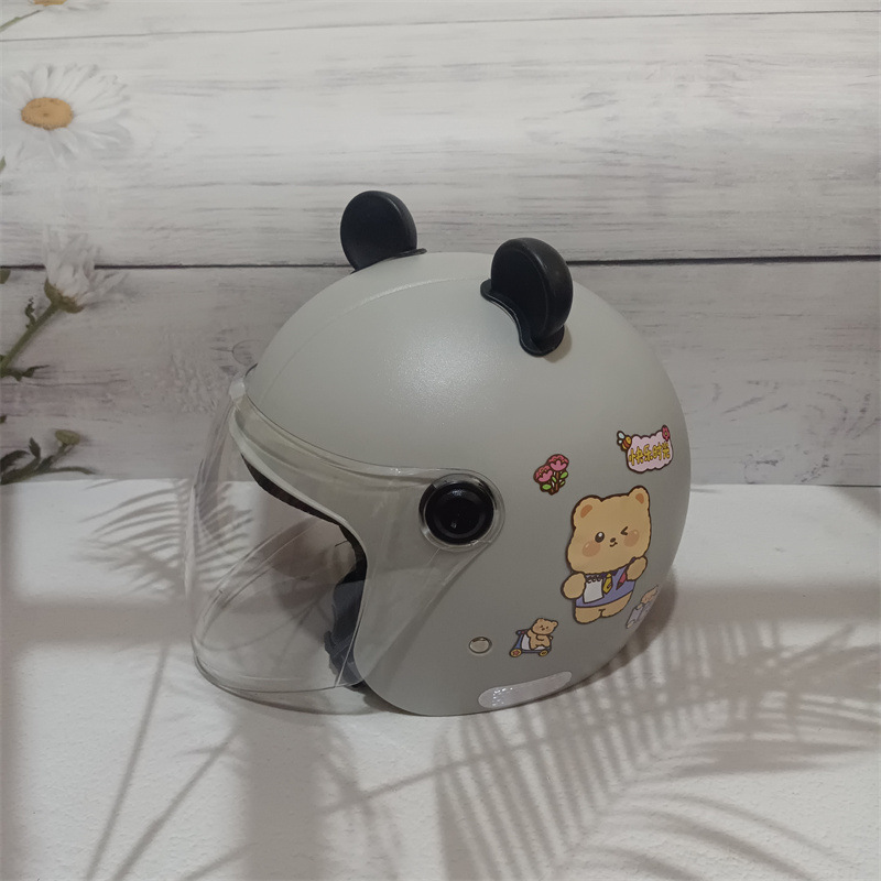 National standard 3C certification electric car adult universal battery car motorcycle safety anti-fall four seasons winter warm half helmet