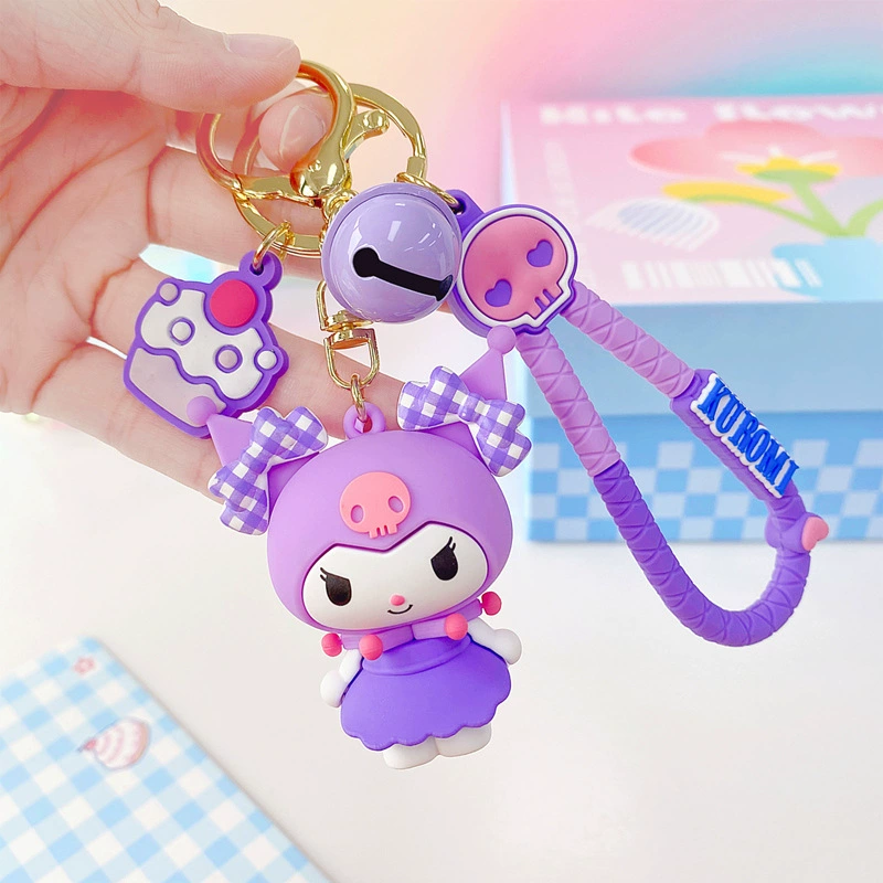 Sanrio, оригинальный мультяшный брелок, для автомобильных ключей, подвеска, аксессуар, высококачественный стиль