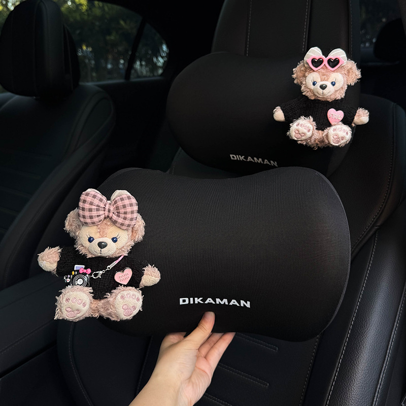 Shirley Mei Car Headrest 2025 New Car Seat Neck Memory Foam Pillow Neck Pillow Car Lumbar Support for Women