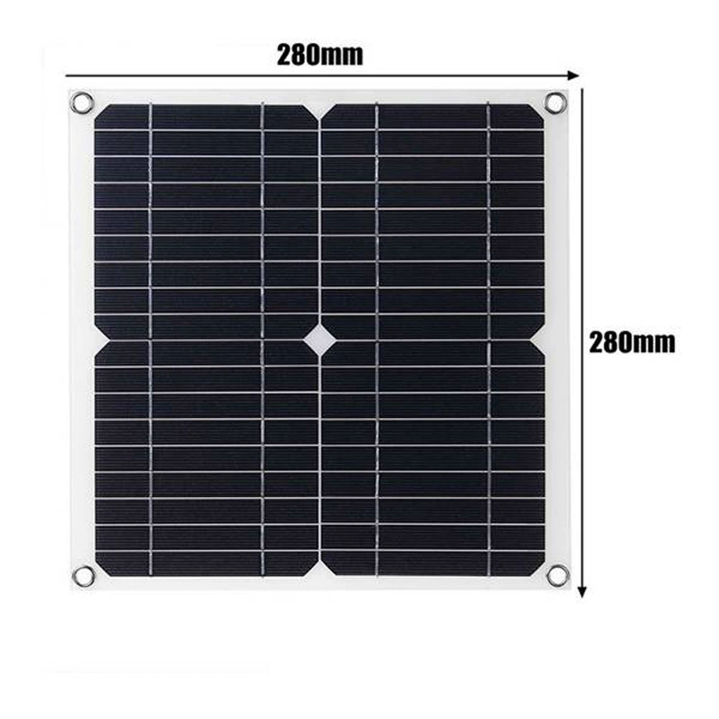 Портативный комплект солнечных панелей (FCWJ) 12 Вт, USB 5V и DC 12V, складной с опциями контроллера