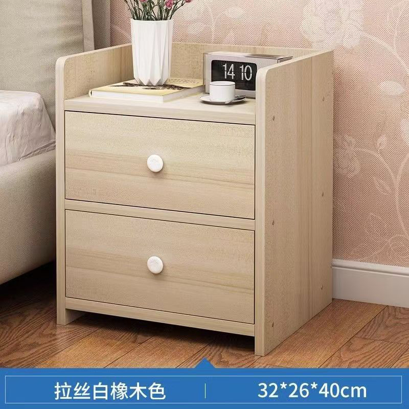 Mesa de cabezal de cama dormitorio doméstico fácil de almacenar con bloqueo armario pequeño estante de almacenamiento mini armario pequeño para alquiler de vivienda