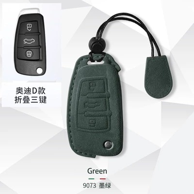 Car key bag | A5 car key bag shell - audi-d-key-set-lanyard-dark-green