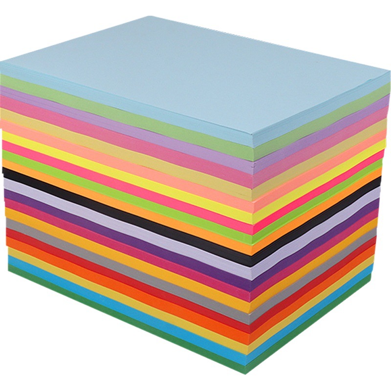 Papel grueso del color 70g80g del papel de copia de la impresión del color A4 un paquete de color rojo azul amarillo rosado grueso 100