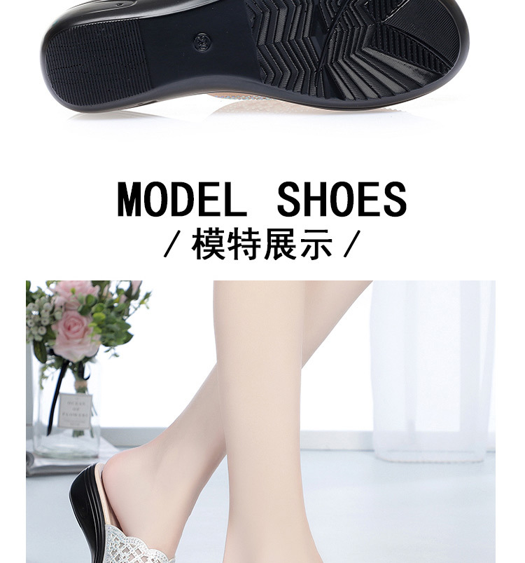 Dép xỏ ngón nữ đế bệt da thật mềm chống trượt mùa hè — Màu vàng chi tiết 8