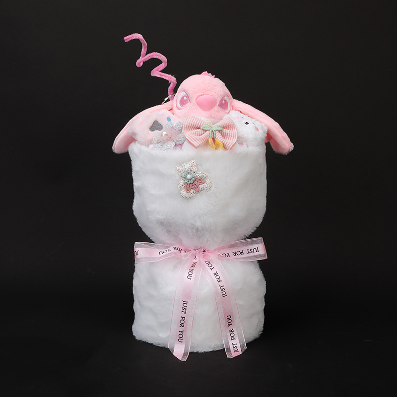 (procesamiento de liquidación) productos terminados 1 de junio día de los niños muñeca ramo de flores regalo para jardín de infantes muñeca ramo de flores para niños