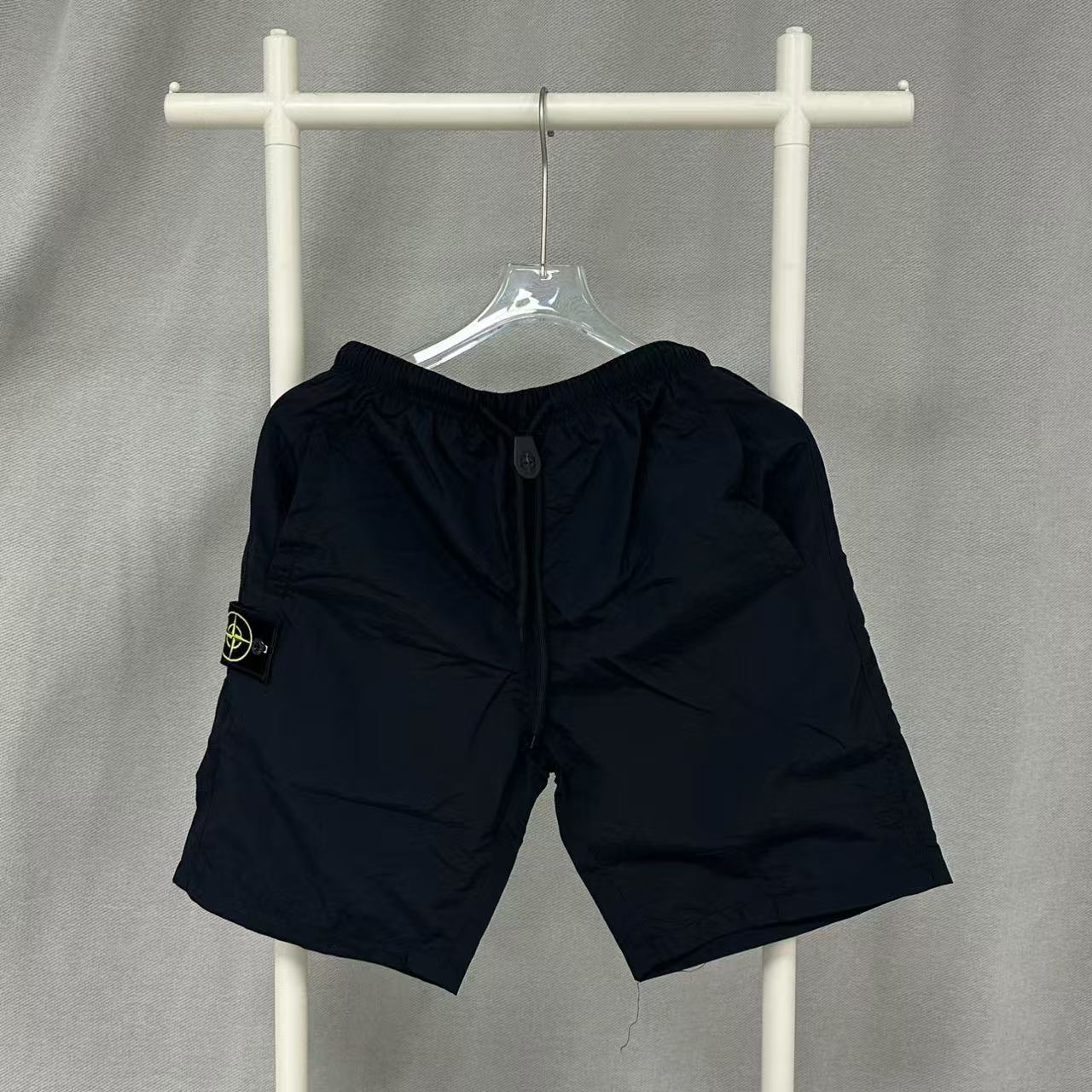 Stone Island Compass Badge Shorts Black