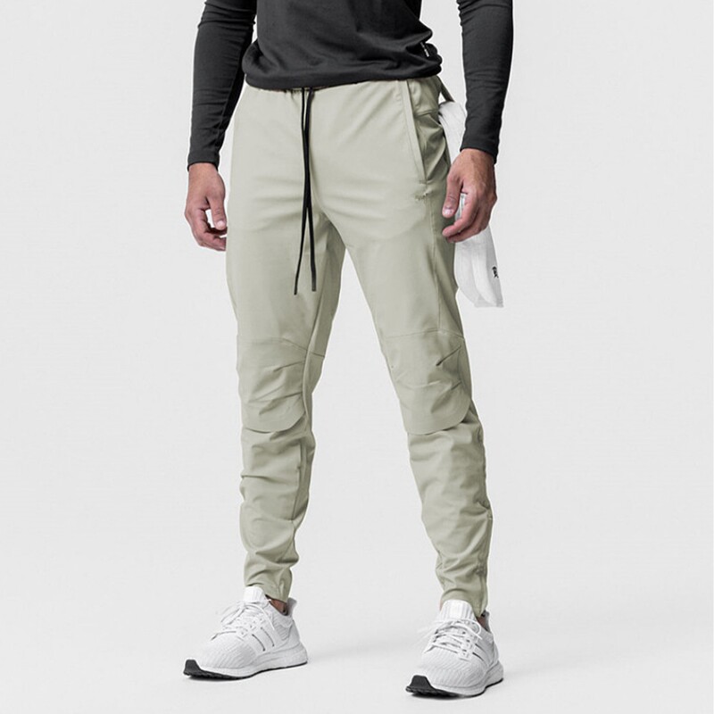 Factory Direct Ice Silk sports pants men's summer thin running quick-drying men's pants fitness ankle-tied loose casual pants