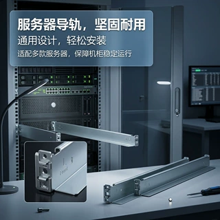 服务器导轨通用型网安机万用机柜机箱L02通用滑轨通用机柜滑轨