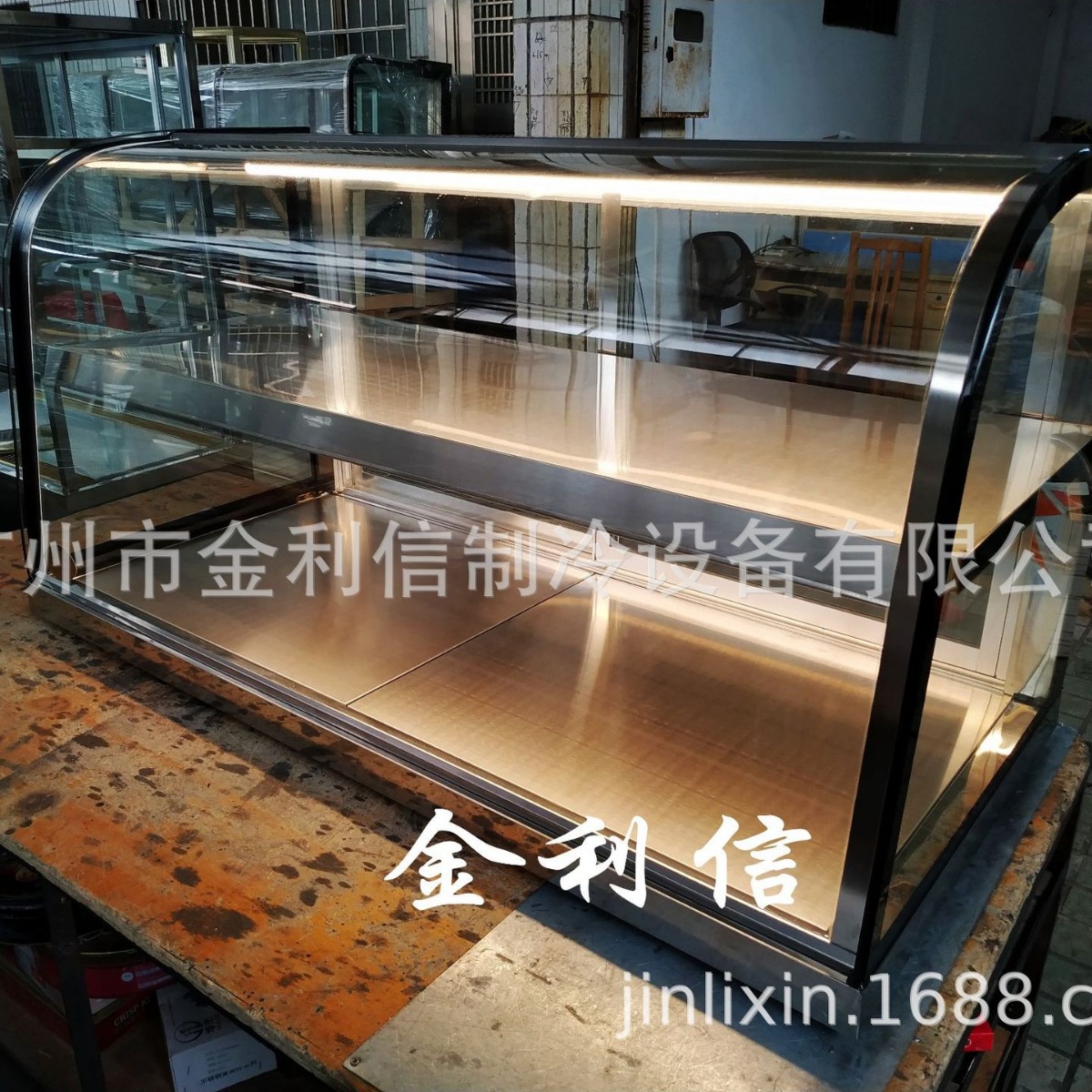 弧形桌上型双层芝士蛋挞板栗酥电热保酥柜汉堡保温陈列加热柜