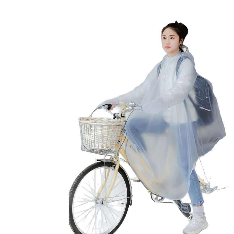 レインコート自転車の自転車は学校に通う学生専用の新型で、レインコートのロングタイプの全身豪雨防止を強化します。|undefined