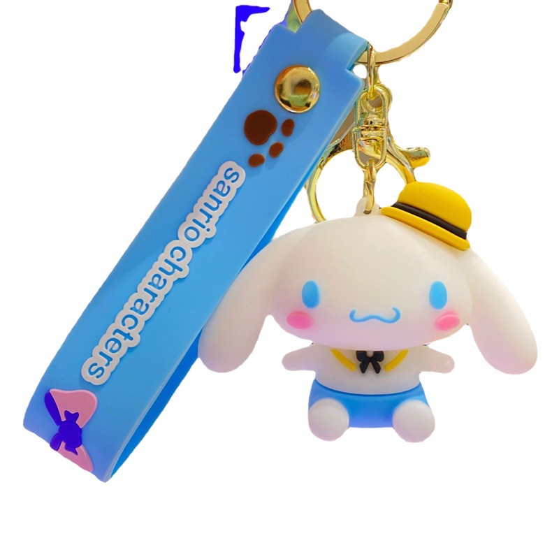 Nuevo Sanrio coolomi llavero niñas mochila colgante sentado belleza muñeca colgante llavero